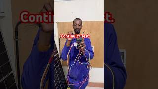 How to test the continuity of a wire. #electrician #electrical #video #shorts