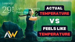 Actual Temperature VS Feels Like Temperature - Amazing Earth Science