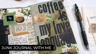 Traveler's Notebook Junk Journal with me | process video | Ep #31
