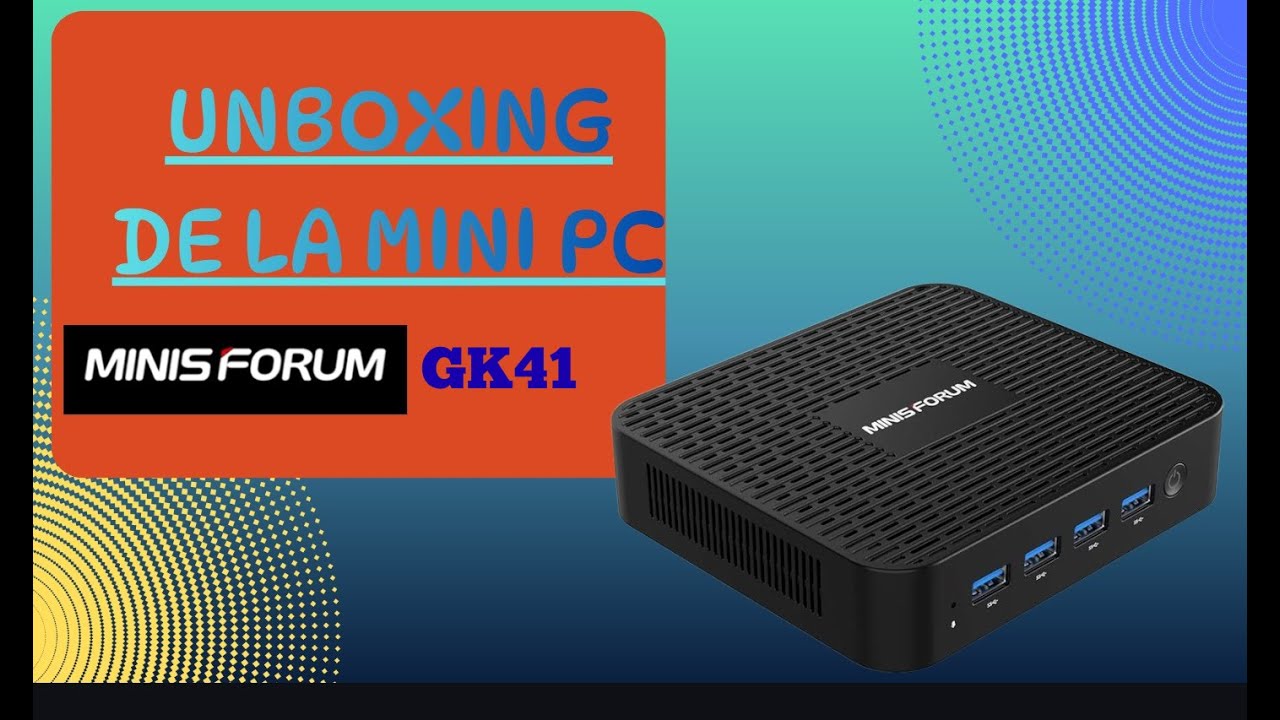 Unboxing  Mini PC Minisforum Modelo: GK41 por menos de 200 Dólares
