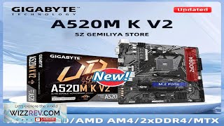 Gigabyte A520M Motherboard A520M K V2 Motherboard Am4 Ddr4 Micro Atx M.2 Nvme