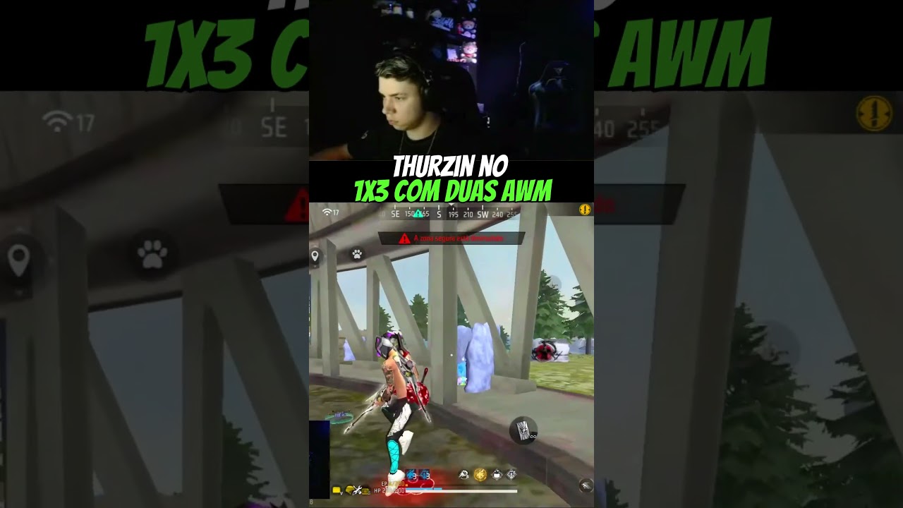 THURZIN puxou duas awm no 1vs3 