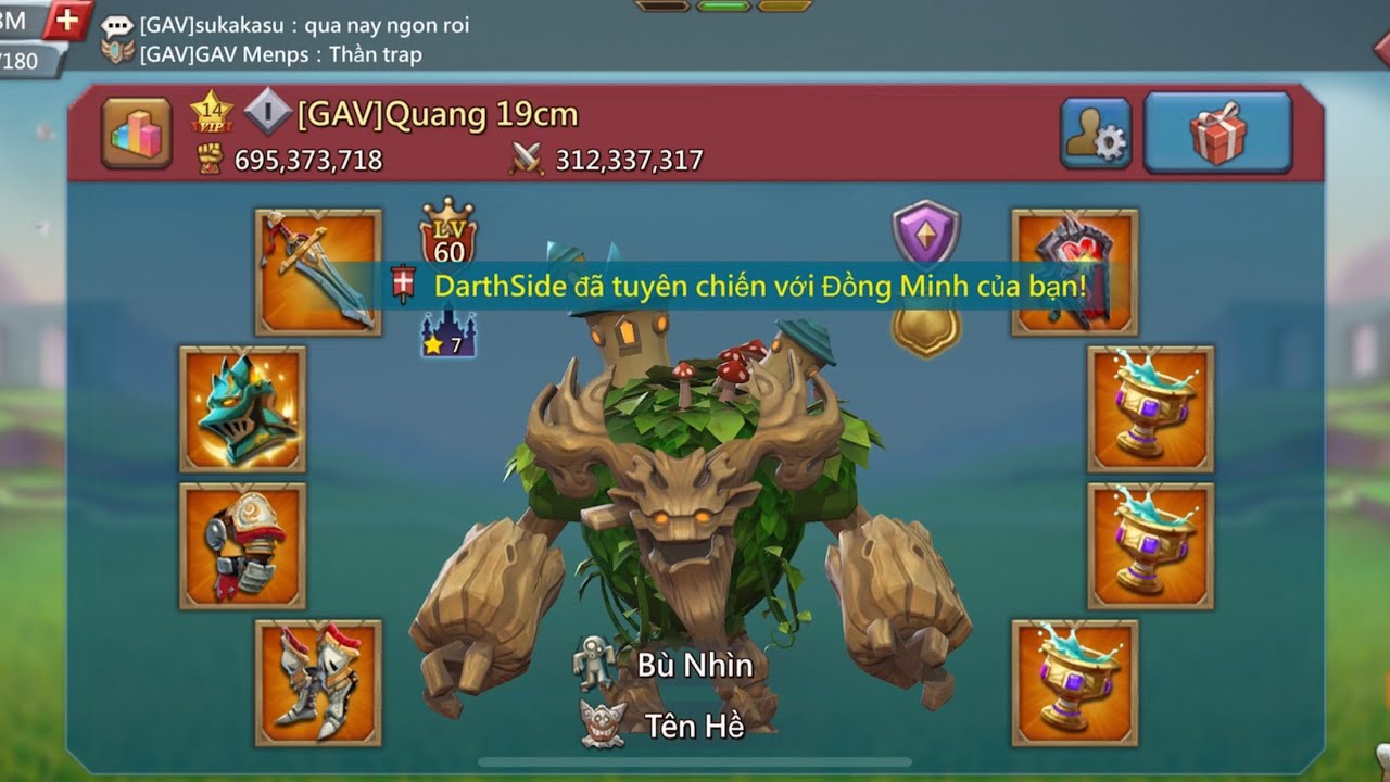 Lords Mobile - THẦN TRAP VIET NAM QUANGBMW DEF 53 RALLY TEAM DTF (SGM, KM!v..v) MÀN DEF KINH KHỦNG