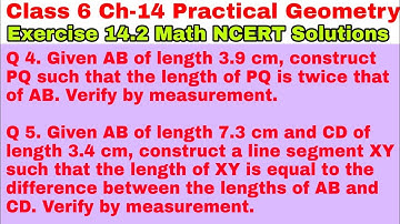 Class 6 Ex 14.2 Q 4 | Q 5 | Practical Geometry | Chapter 14 | Exercise 14.2 | Math NCERT Solutions