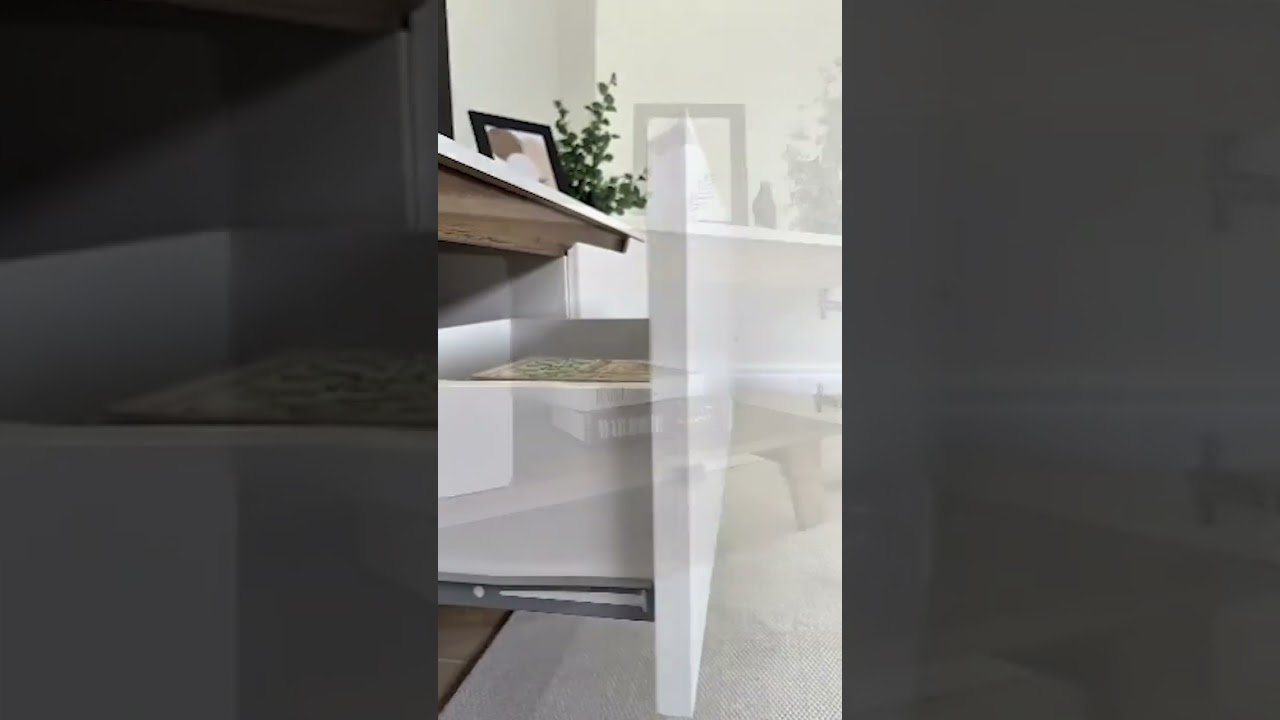 Liverpool White TV Stand