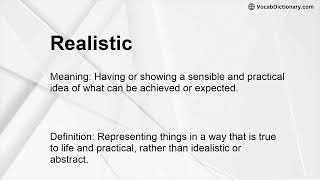 Realistic Meaning