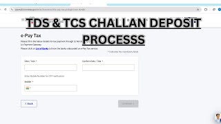 How to Tds and Tcs Challan Deposit ?