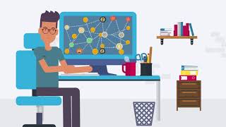 Cryptocurrency and icon explainer video