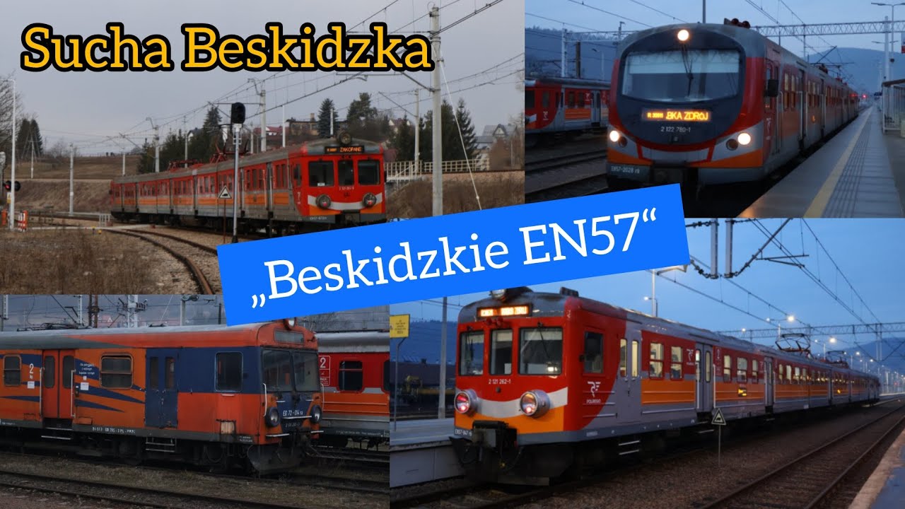 ⛰️ Beskidzkie Kible - Małopolskie EN57, ED72 i EN71 uchwycone w Suchej Beskidzkiej i Chabówce 🚂