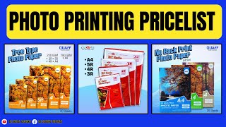 MAGKANO NGA BA PRICING NG PHOTO PRINTING | 3R 4R 5R A4 | TAGALOG TUTORIAL
