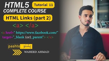 HTML Course in Pashto - HTML Links Part 2 - Tutorial 11