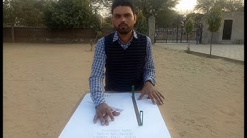 PLANE TABLE SURVEY BY INTERSECTION METHOD प्रतिच्छेदन विधि से समपटल सर्वेक्षण