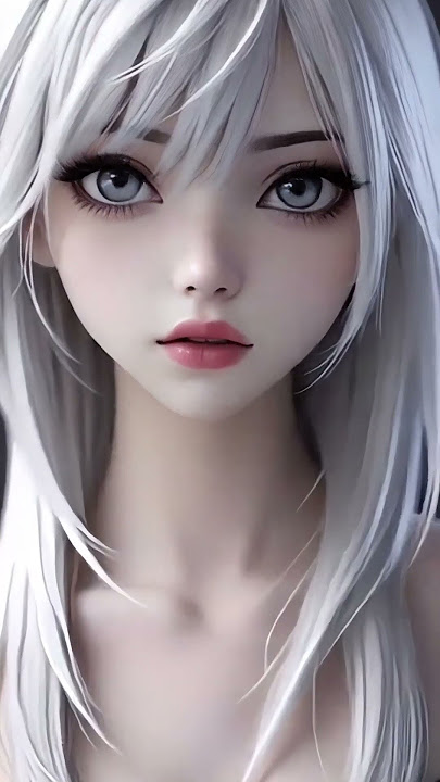 Stunning Anime Girl Live Wallpaper | 4K Aesthetic Silver-Haired Beauty 🔥 #anime #girl #livewallpaper