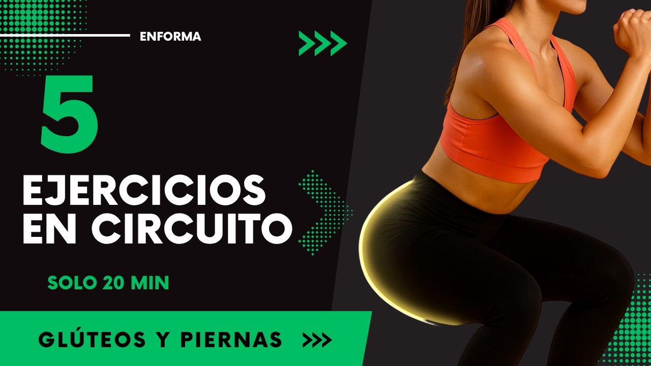 Circuito para Glúteos Piernas y Quemar Grasa en 20 Min