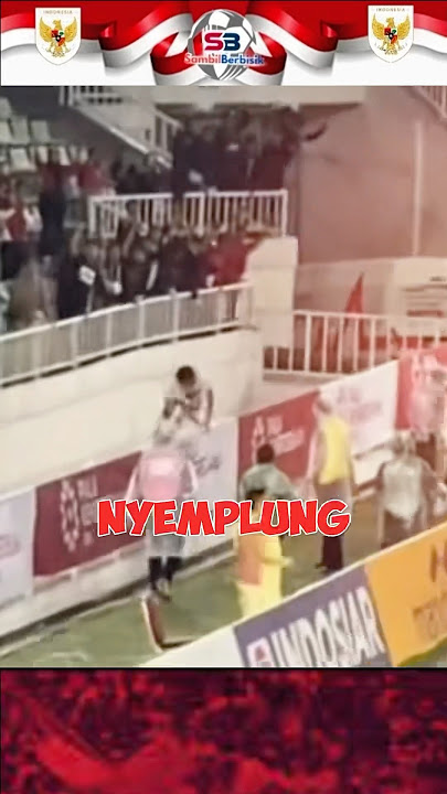 Celebration Fails! Indonesian National Team Player Falls into Stadium Drain. #timnasindonesiau17