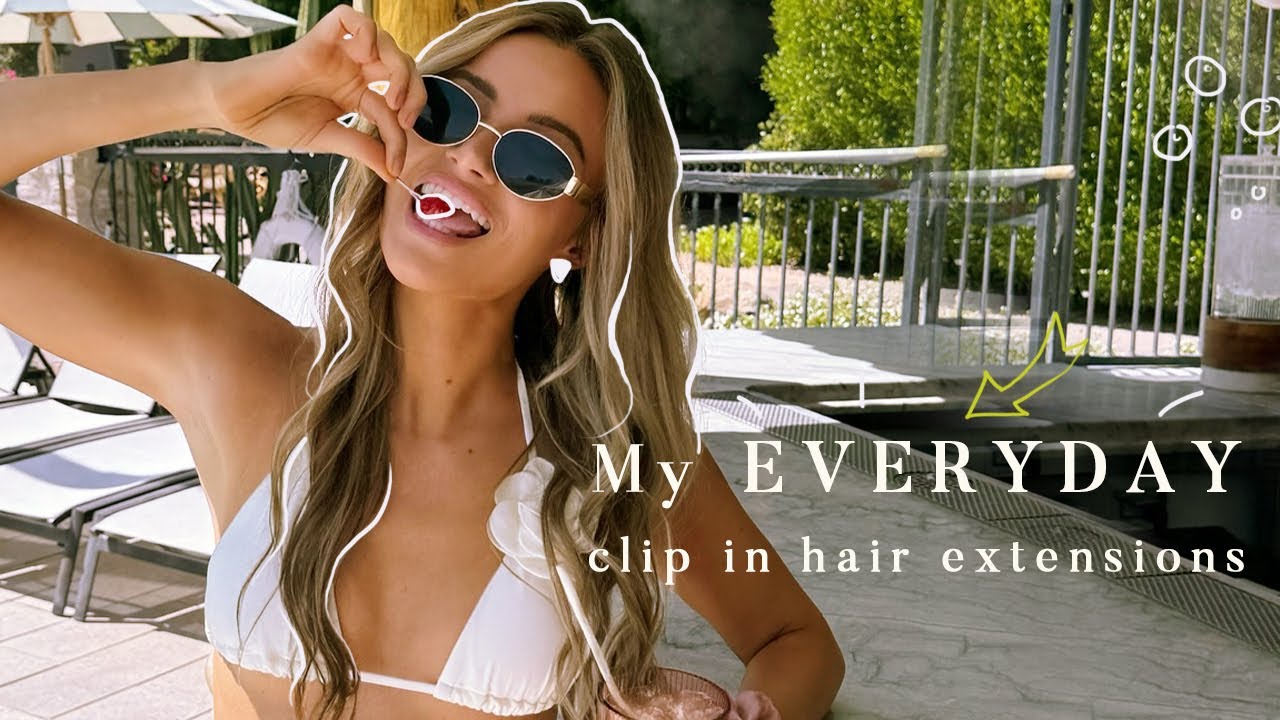 The Best clip in hair extensions | Dark roots & Invisible band