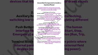 Essential Components Inside a Control Panel | Components Inside a Control Panel