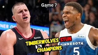 Unbelievable! Timberwolves Pull Off Largest Game 7 Comeback to Dethrone Defending Champs