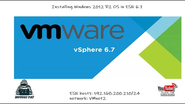 How to install Windows Server 2012 on VMware ESXi 6.7 and enable RDP Access.