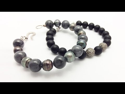 How to Make Beaded Bracelets with Sterling Silver Wire Easy - Jewelry Making and Design Ideas