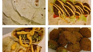 أسهل وأسرع طريقة لعمل الفلافل بالبيت مثل المحلات ??مع طريقة عمل خبز التورتيلا ?falafel dorient