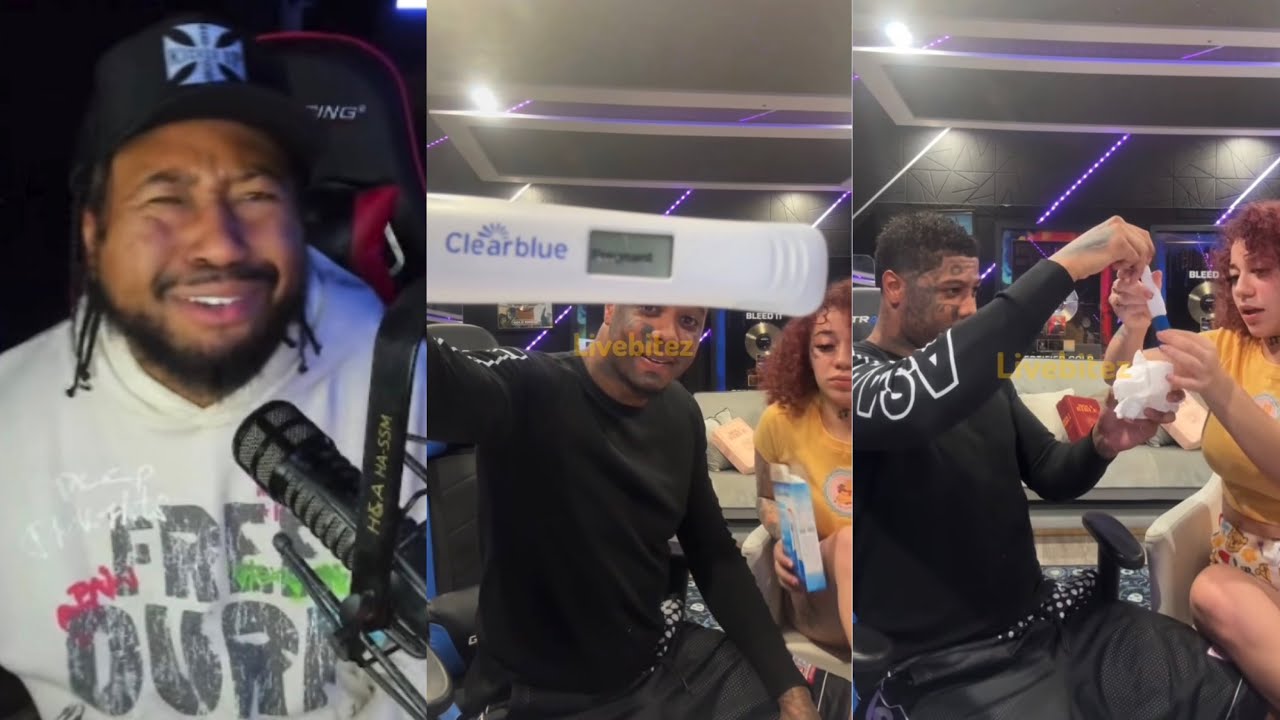 Real or🧢? Akademiks reacts to Blueface & his new girl  announcing that she's pregnant!