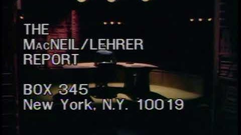 MacNeil/Lehrer Report Closing & Funding (1976)/ PBS ID *Still* (1971)