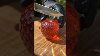 ASMR Apple 🍎 Crunch &amp; Strawberry Gummy 🍓 Satisfying Sounds