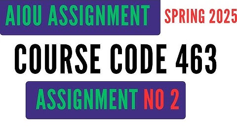 AIOU Code 463 Solved Assignment No 2  | Spring 2025 | Fundamentals of Business