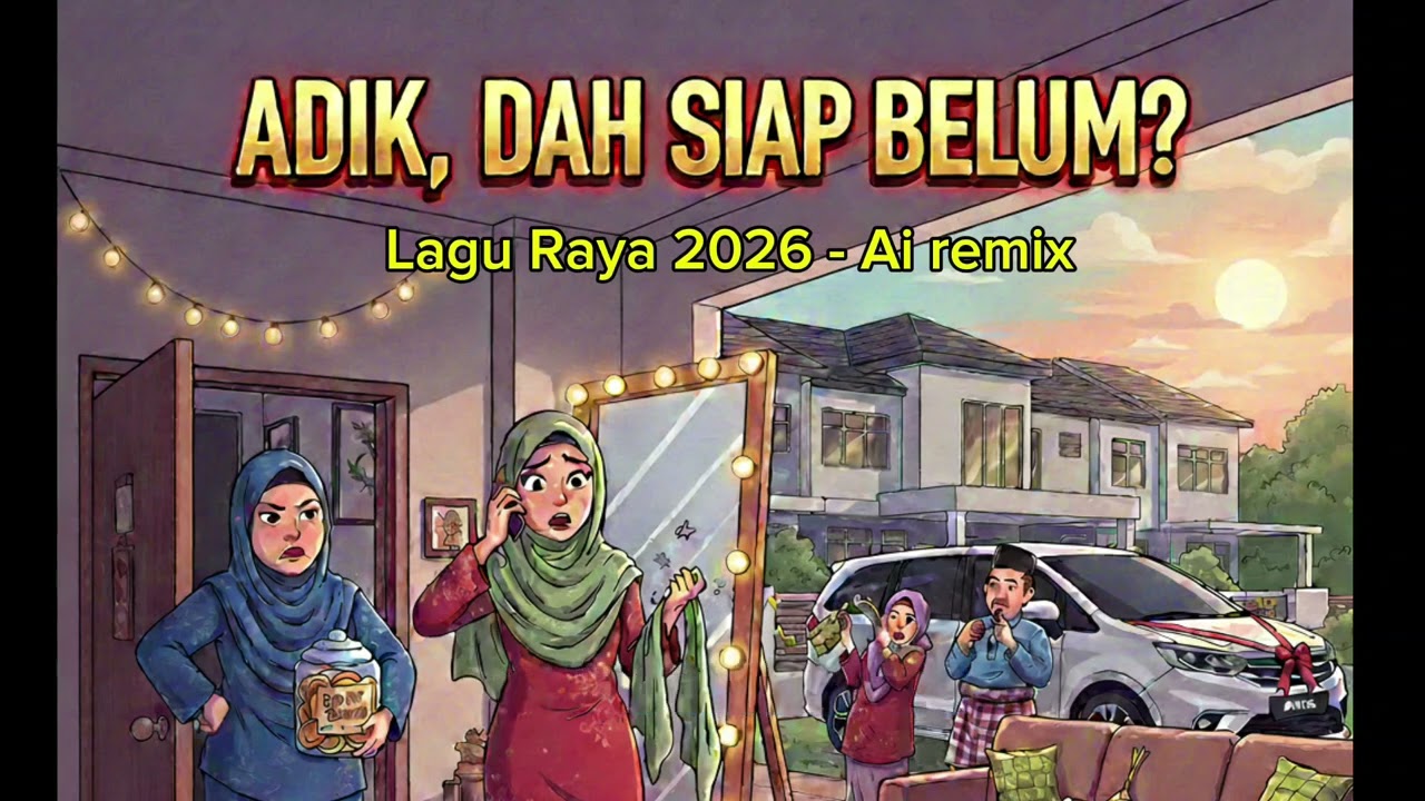 Lagu Raya 2026 Baru | Adik, Dah siap Belum? (Ai Remix) 