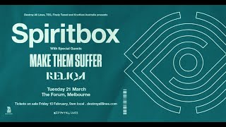 Make Them Suffer - Contraband ft Courtney LaPlante of Spiritbox (Live at Forum Melbourne 21/03/23)