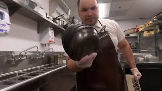 THE DISHWASHER MAN WANTS TO BE A STUDENT AT COMMUNITY COLLEGE DISHWASHING YES MINIMUM WAGE WORK #134
