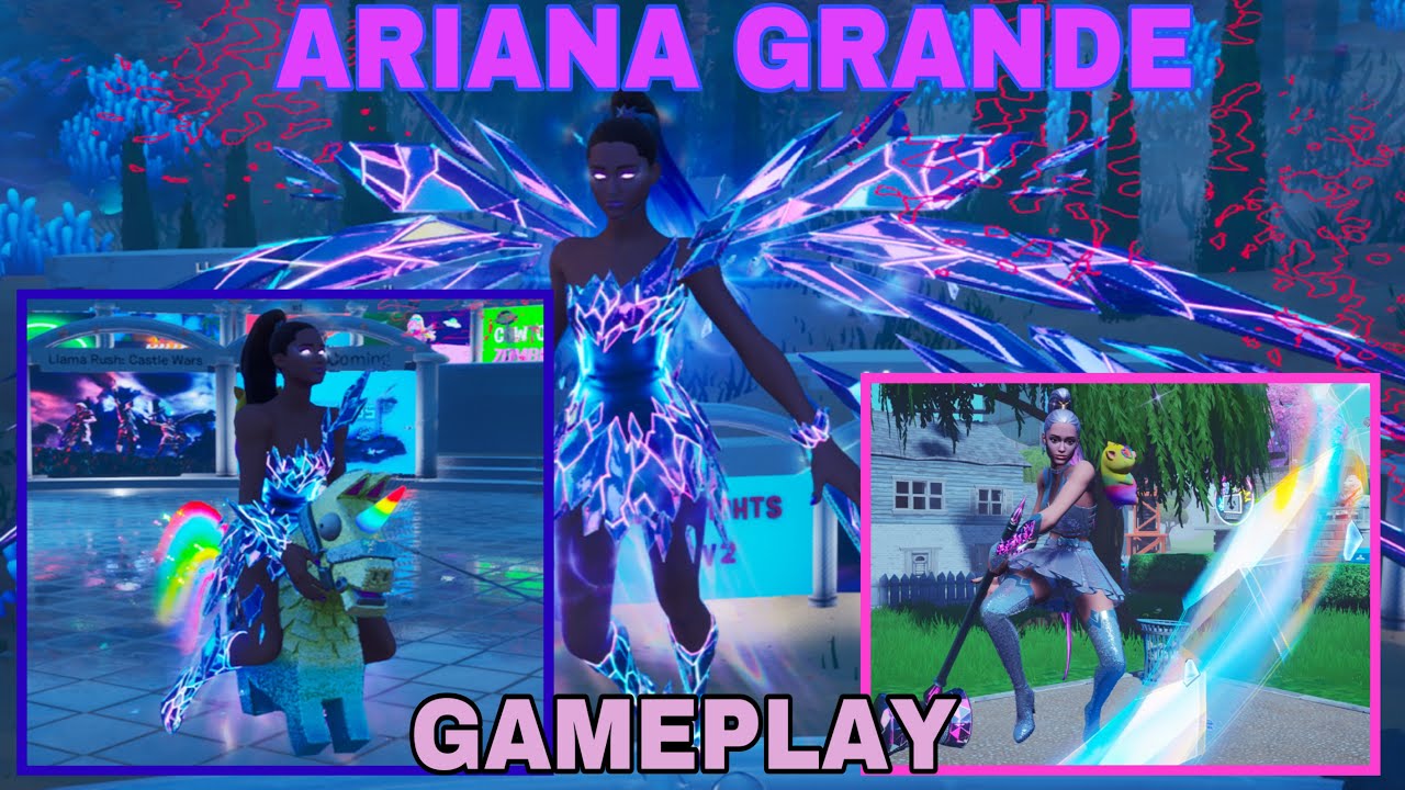 ARIANA GRANDE GAMEPLAY IN FORTNITE | Ariana Grande Set Gameplay & Overview | Fortnite