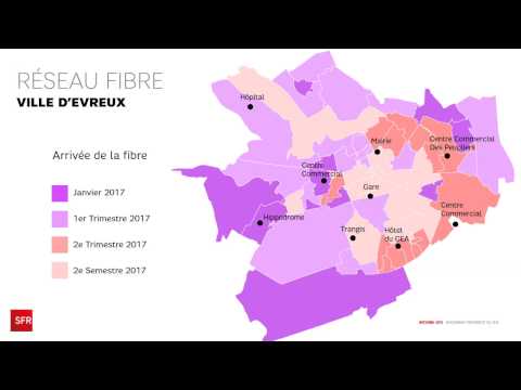 Déploiement Fibre - Carte SFR Evreux