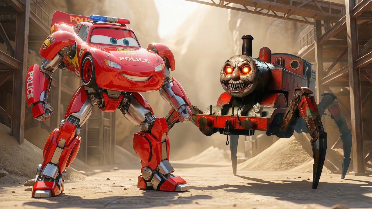 Котенок нашел брошенного Молнию Маккуина на старом нефтеперерабатывающем заводе! Паучий поезд нап...