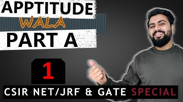 General Aptitude | Lecture 1 | Introduction | CSIR NET/JRF & GATE Special Series with PYQ
