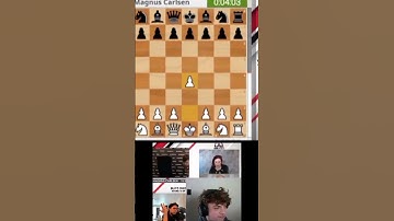 Hans Niemann vs N@ked Magnus Carlsen #shorts #chess