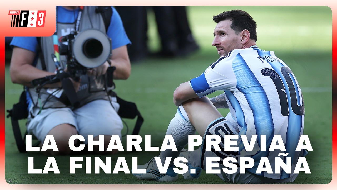 LA SALIDA DEL VESTUARIO DE LA SELECCIÓN ARGENTINA ANTES DE LA FINAL, AL DETALLE | ESPN FÚTBOL 3