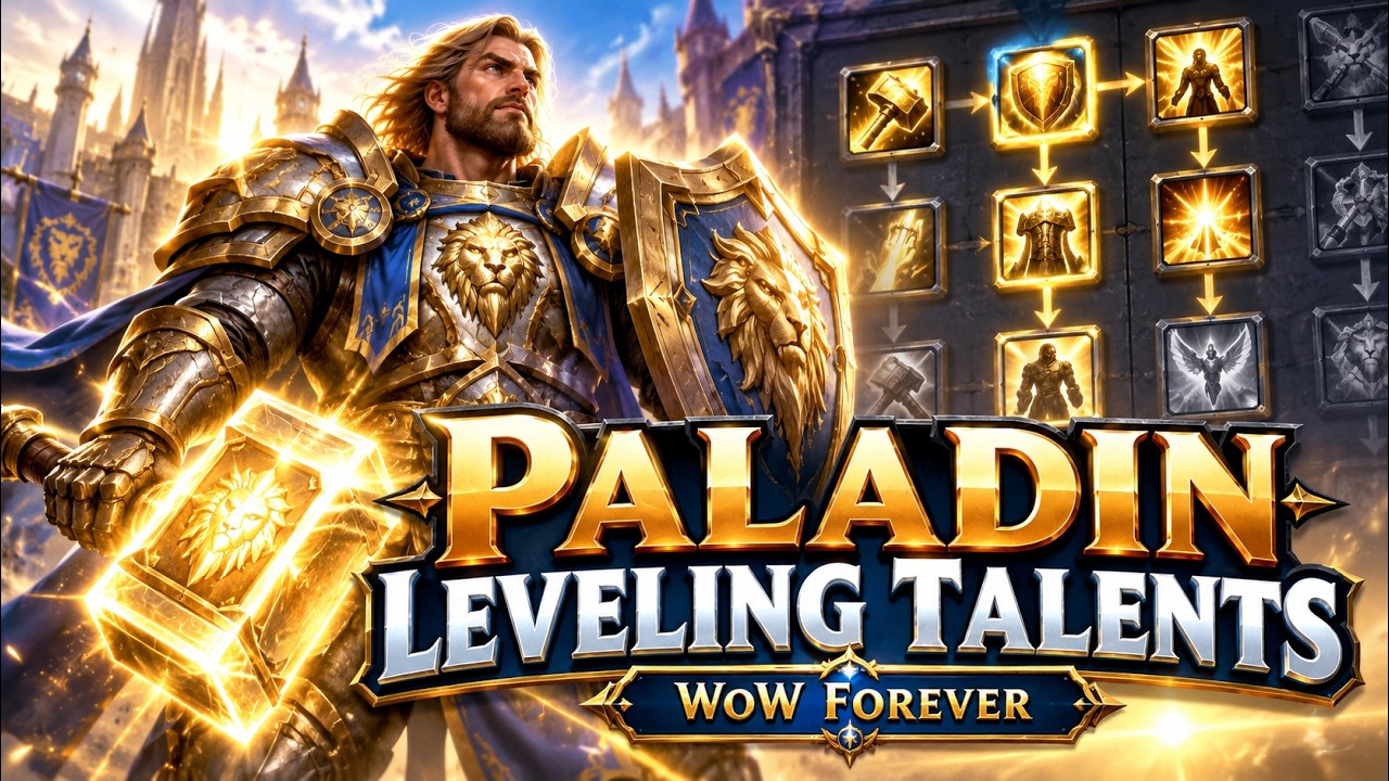 WoW Forever Paladin Leveling Talents: Best Build from 1–60 auf YouTube ansehen WoW Forever Paladin Leveling Talents: Best Build from 1–60 auf YouTube ansehen