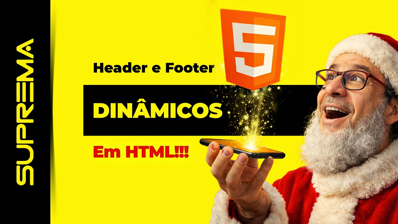 NUNCA MAIS repita Header e Footer em HTML! 🔥 Solução SIMPLES que ninguém mostra
