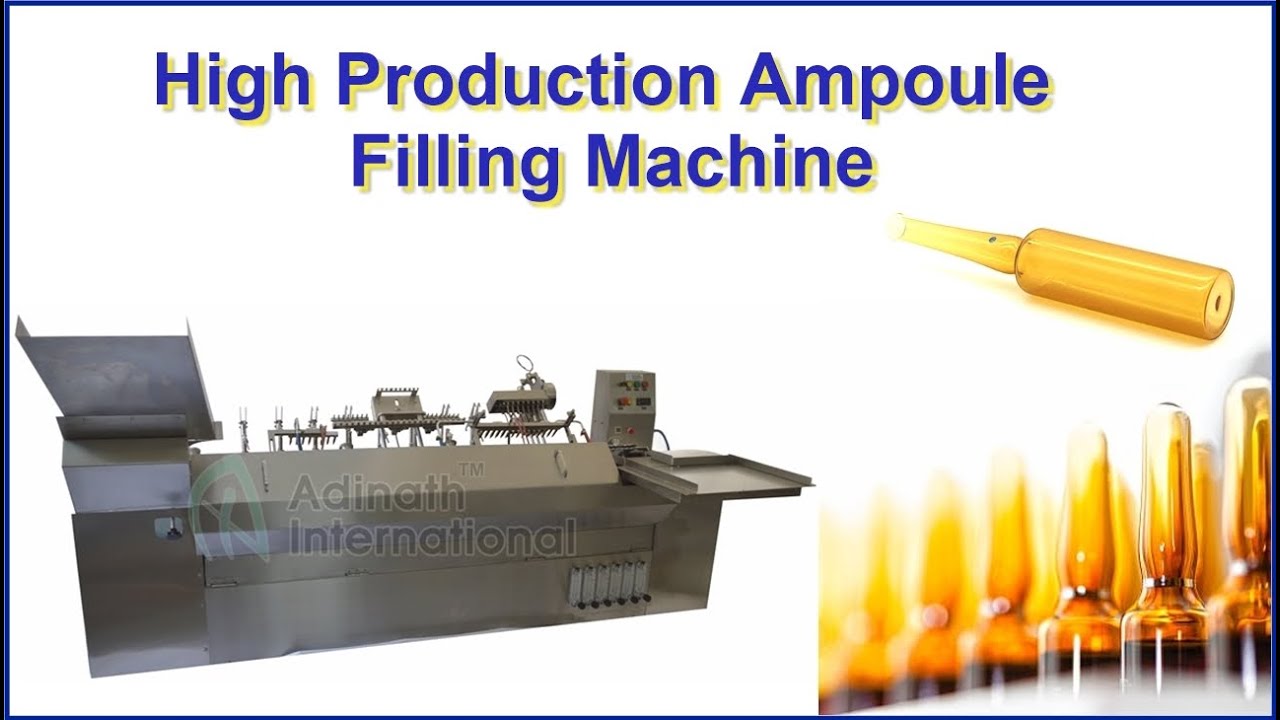 High Production Ampoule Filling Machine, Ampule Filler and Sealer YouTube