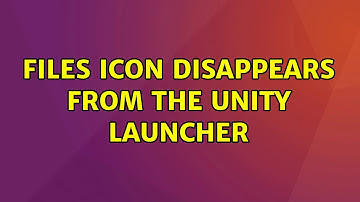 Ubuntu: Files icon disappears from the unity launcher (2 Solutions!!)