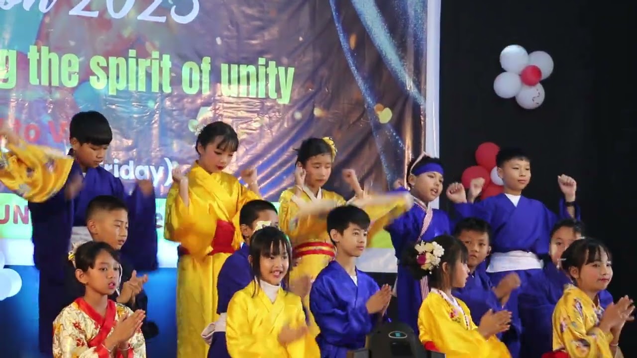 Tokyo bon  dance by kids @ Manipur, India