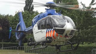 [Sirene] Landing & Opstijgen Politiehelikopter PHPXE in Venlo tijdens 112 On Wheels 2022