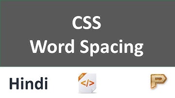 CSS Word Spacing-Hindi
