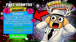FASTEST Way to Rebirth in Mining Simulator! (Best Method) screenshot 4