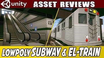 Unity Asset Review - LowPoly Subway and El-Train from Hurly Burly