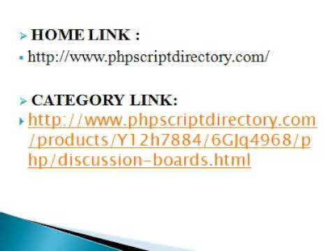 Discussion Boards Script, PHP Forum Script
