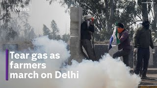Why are farmers in India protesting in Delhi?