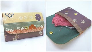 数珠入れ 念珠ケース 簡単作り方 帯リメイク - YouTube